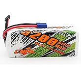 CNHL 6200mAh 6S Lipo Battery 22.2V 90C with EC5 Plug for RC Car Airplane Truck Tank Speed Run Truggy Buggy Boat Vehicles Heli