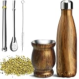 Artcome 5pc Stainless Steel Yerba Mate Cup Set - 1