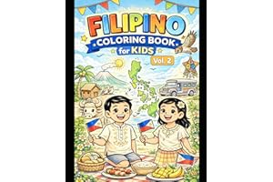 Filipino Coloring Book for Kids: Fun and Easy Philippines Culture, Animals, and Traditions