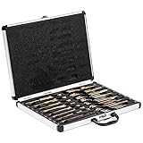 XtremepowerUS 17 Pieces Industrial HSS Cobalt