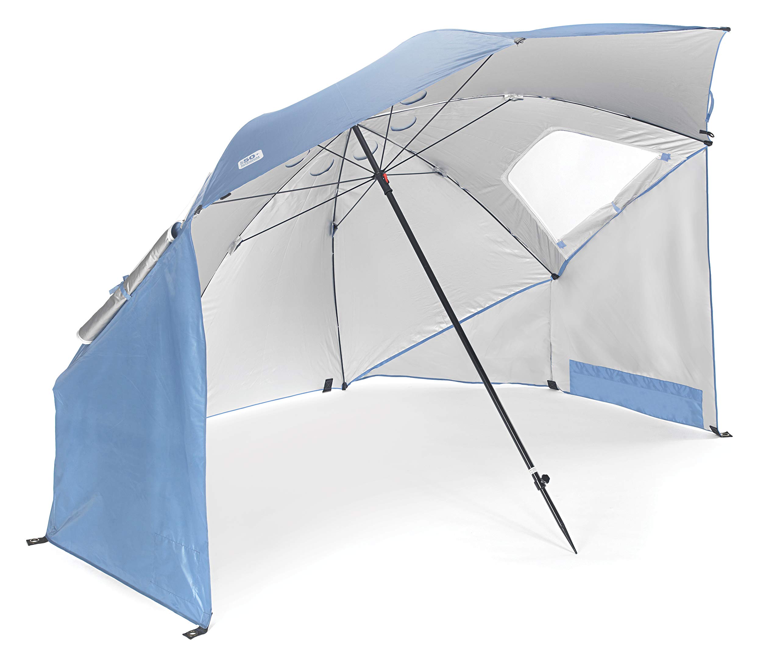 SportBrella XL Vented SPF 50+ Sun and Rain Canopy Umbrella for Beach