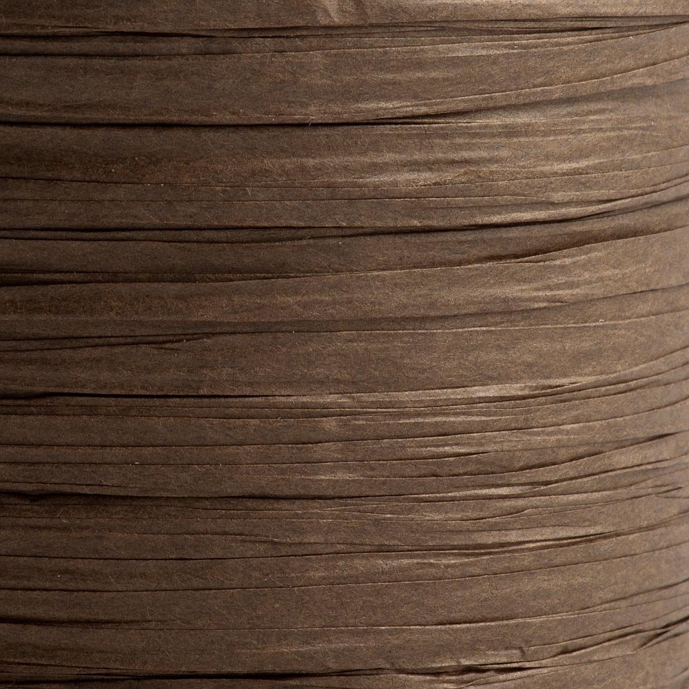 Italian Options Paper Raffia Ribbon 7mm x 100M - Brown — image 1