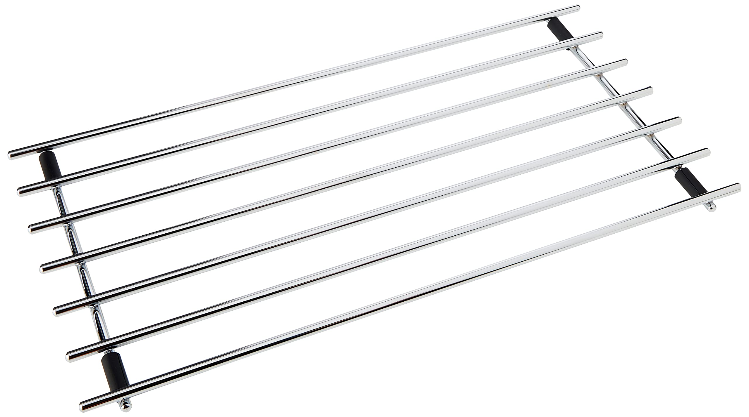 Dexam Extra Large Chrome Plated Rectangular Trivet - Heat Resistant Metal Pot and Pan Stand for Hot Dishes, Cookware, and Oven Trays - Durable Countertop Protector to Prevent Heat Damage