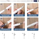 DOOHALO Vinyl Weeding Tools Set - 6 Pcs Tweezers, Weeder & Cutter view 6