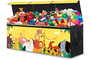 ANNKIE Extra Large Toy Box for Boys, Toy Chest for Kids, Collapsible Sturdy Storage Bins with Lids, Large Toy Box Chest Storage Organizer for Kids,Girls, Nursery Room, Playroom, 40.6"X16.5"X14"