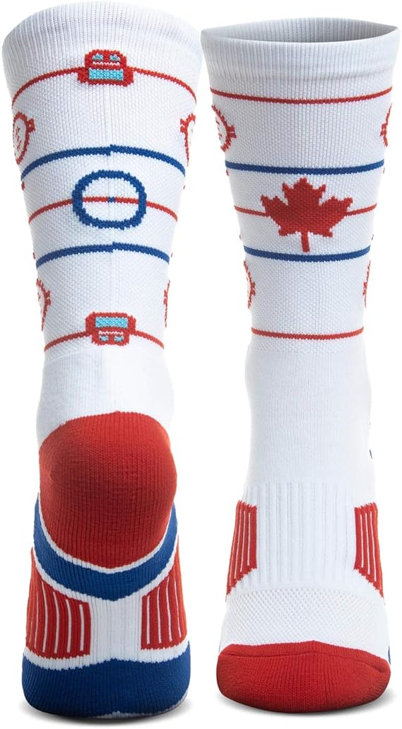 ChalkTalk Sports Hockey Athletic Woven Mid Wade Socken Hockey Rink Socken Einheitsgröße