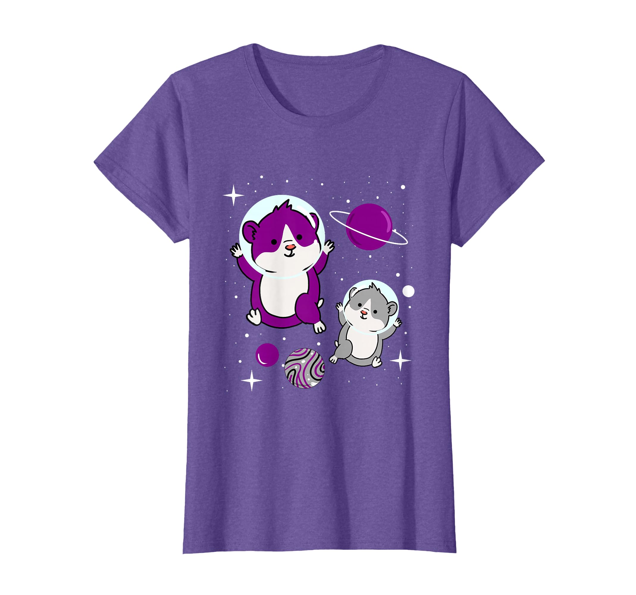 Asexual Hamster In Space Asexual Pride T-Shirt
