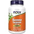 NOW Foods Supplements, Senna Leaves (Cassia angustifolia) 470 mg, Supports Regularity*, Herbal Laxative*, 100 Veg Capsules