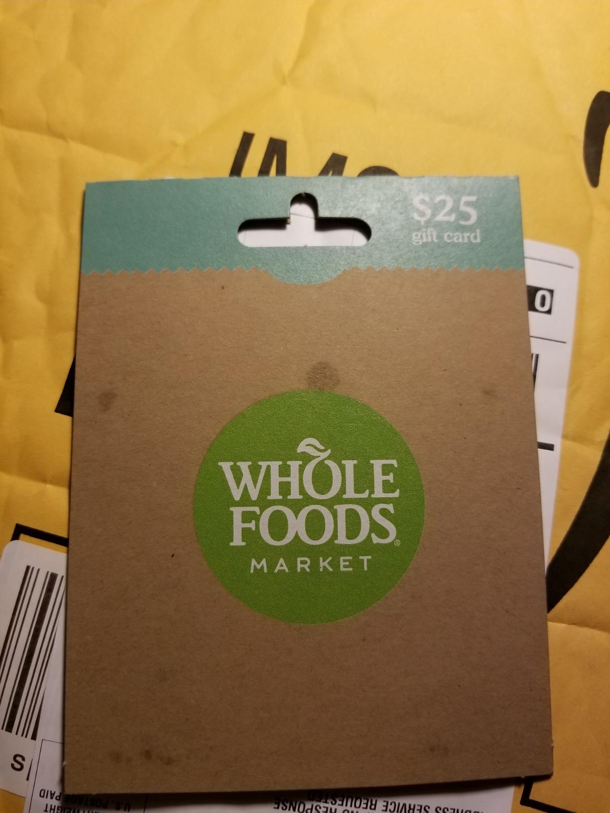 8/mo Finance Whole Foods Market Gift Card Buy Now, Pay Later
