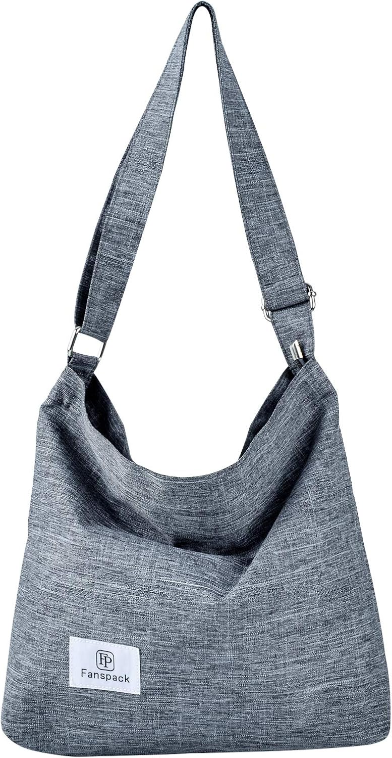 grey hobo crossbody bag