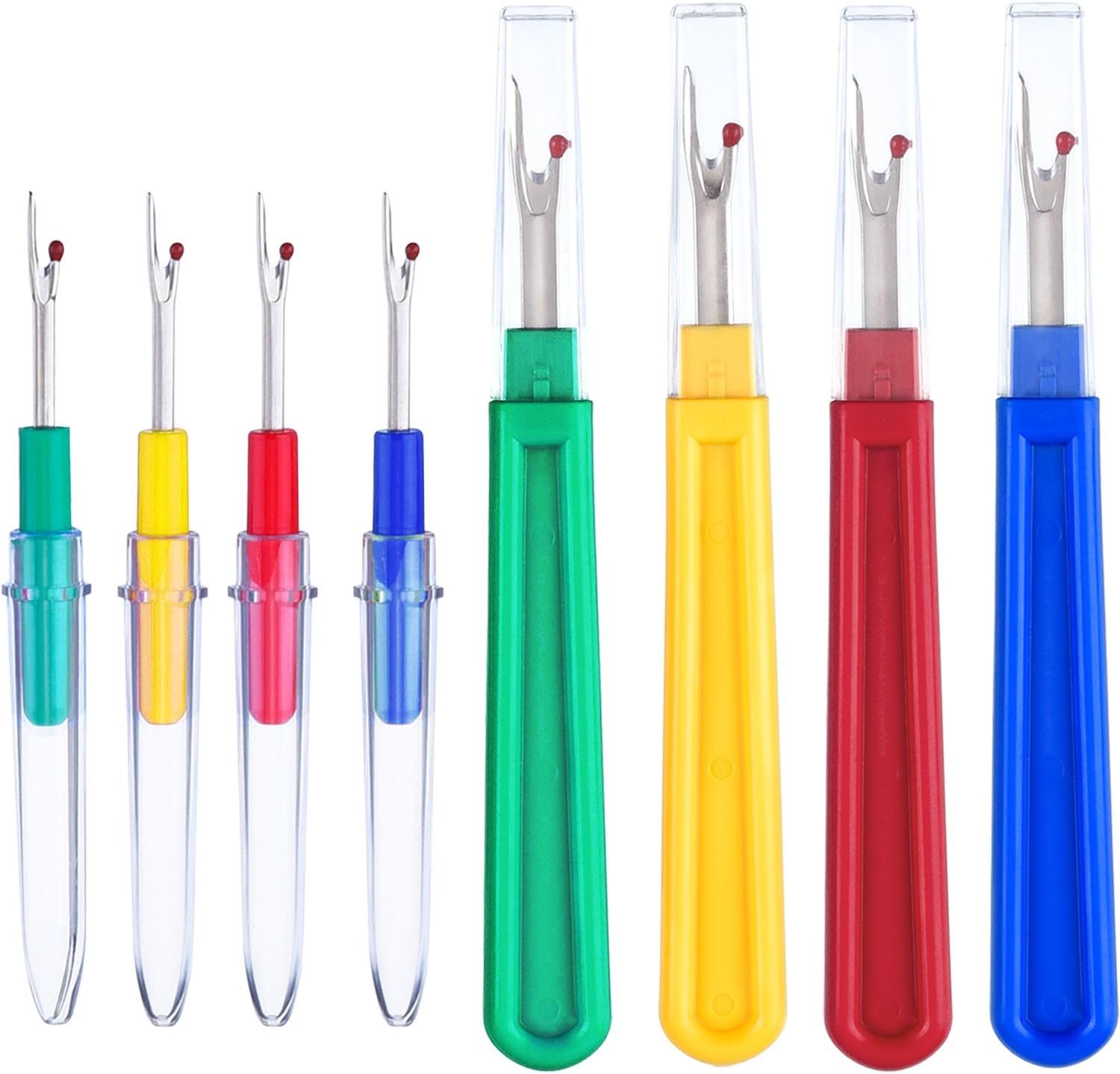 8 Pieces Colorful Seam Ripper 4 Big and 4 Small Handy Stitch Ripper