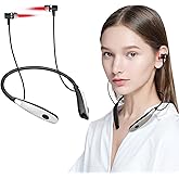 2-in-1 Nose & Ear Wellness Device, Red Light Support for Ear Comfort, Neck Hanging Design, with 3 Sets of Ear Canal Silicone Covers and 1 Set of Nasal Silicone Sleeve