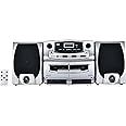 Supersonic SC-2121BT Bluetooth Entertainment Audio System, Bluetooth 5.0, op Loading MP3/CD Player, AM/FM Radio, USB Input, Double Cassette Recorder, High-Performance Detachable Speakers, AC/DC