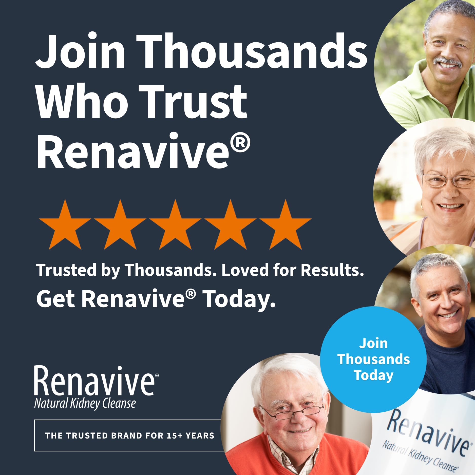 Renavive - Natural Kidney Cleanse | Eliminate & Protect Against Kidney Stones | Flush Impurities & Clear System | Support Kidney Health & Function | Chanca Piedra, Celery Seed & More | 60 Capsules