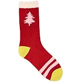 MUK LUKS womens Holiday Double Layer Socks