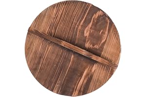 GiaoRosi Wooden Pan Lid Skillet Cover Kitchen Accessory Universal Round Frying Cover Cookware Lid for Kitchen Supplies Kitche