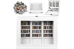 JNBGTU Anxiety Bookshelf - 300pcs Mini Brands Books, Shake Away Your Anxiety, Home Decoration for Book Lovers, Miniature Library, Office Decor Mini Brands Books -Book Lovers Gifts (White)