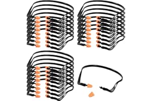 24 Pcs Banded Ear Plugs for Shooting Range Silicone Reusable Ear Protection Plugs Noise Cancelling Lightweight Earplug for He