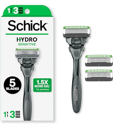 Amazon.com: Schick Hydro Ultra Sensitive Razors for Men | 3-Blade