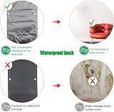KAHEIGN 7 Pocket Vertical Hanging Plant Grow Bags - Black view 3