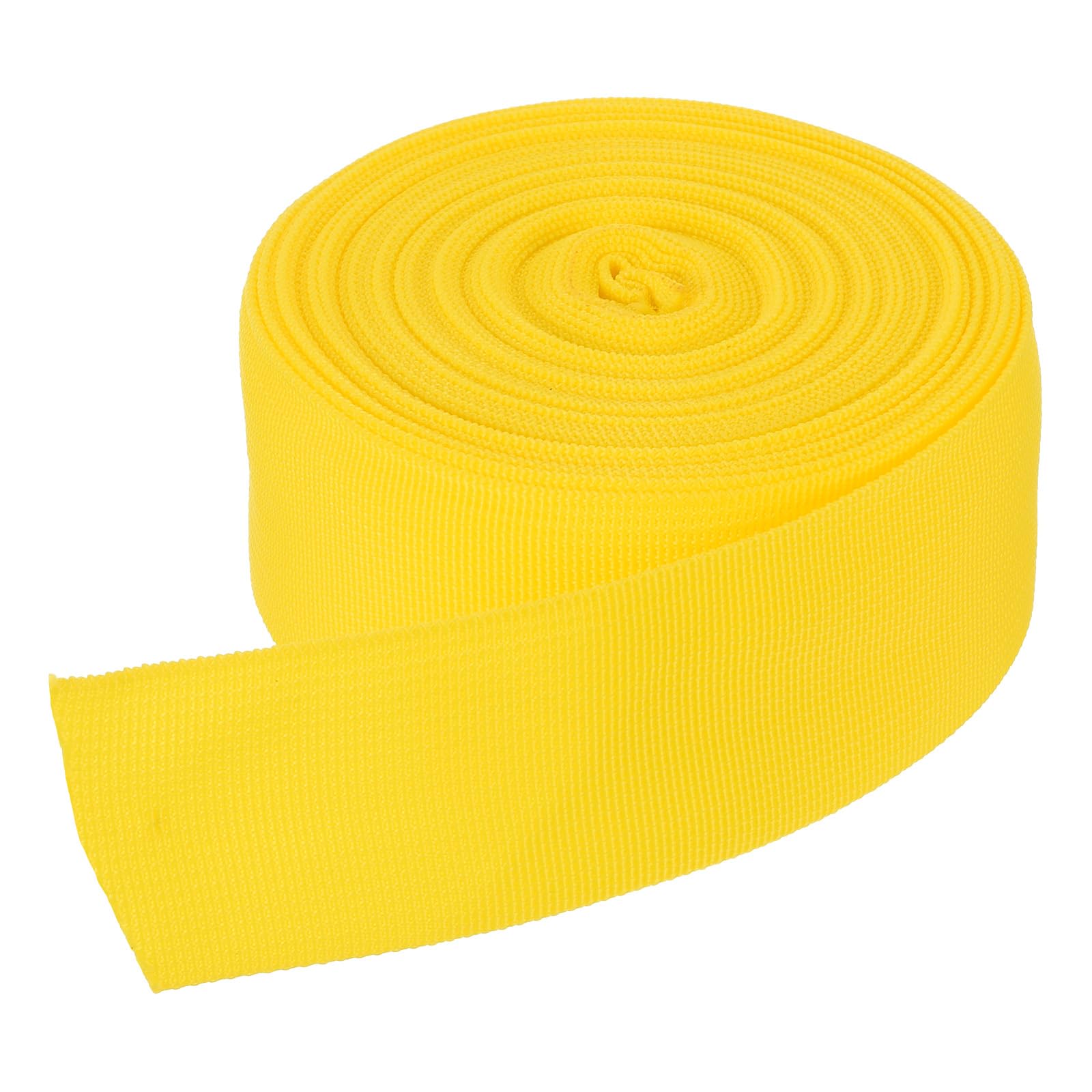 DMiotech 10 Yard x 2 Inch Width Nylon Webbing Strap Poly Flat Webbing Strapping for DIY Craft Backpack Strapping, Sewing, Outdoor Gear Repair, Bright Yellow