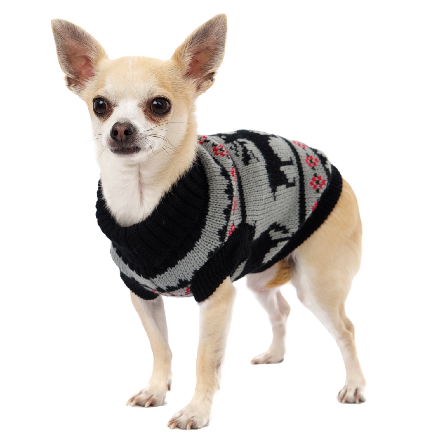 UrbanPup Nordic Reindeer Sweater (Medium - Dog Body Length: 12" / 30cm)
