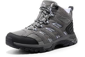 NORTIV 8 Women's Waterproof Hiking Boots Outdoor Trekking Mid Backpacking Mountaineering lightweight boots