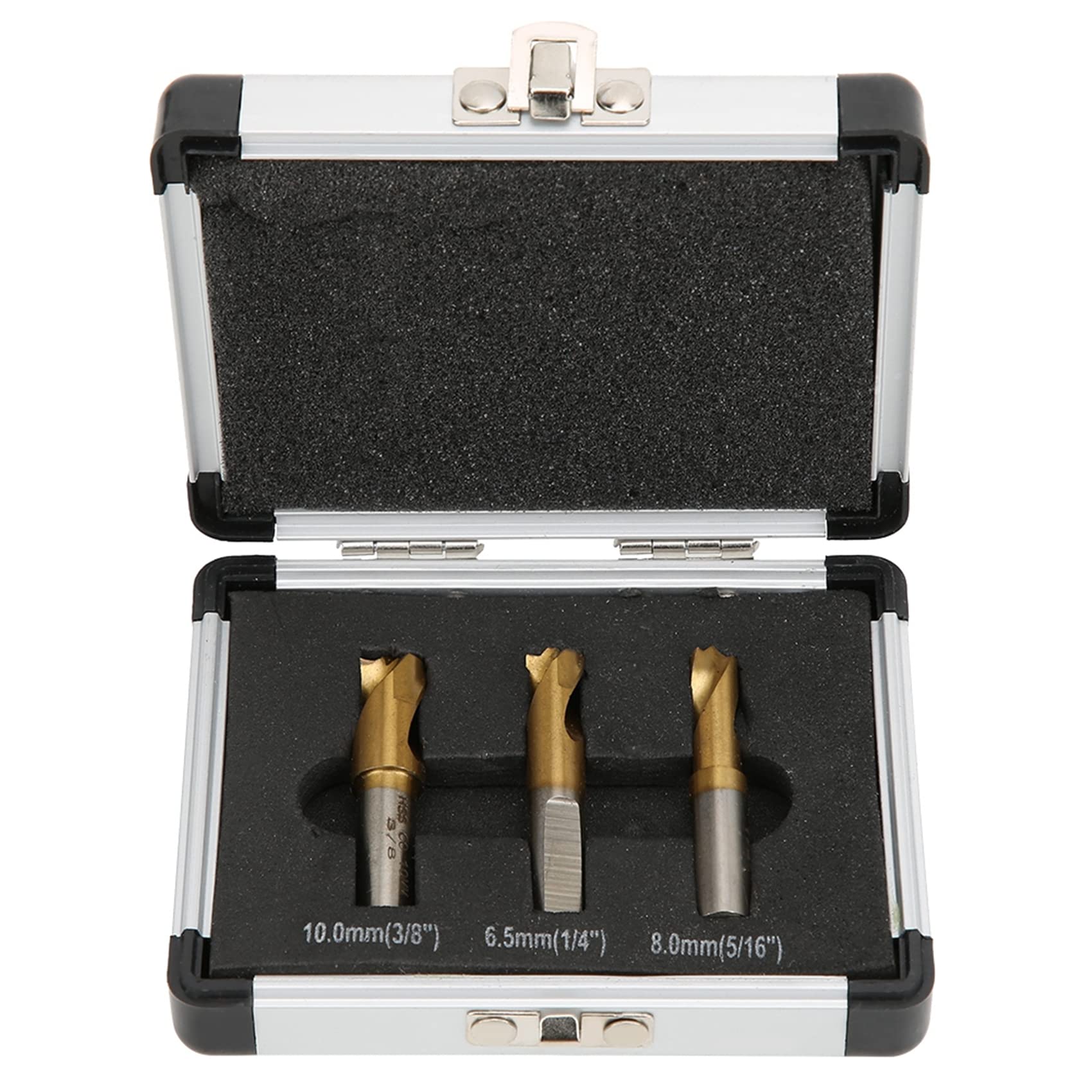 Artillery Spot Weld Drill Bits,3Pcs HSS Co Cobalt Spot Welding Spot Drill Bits Set,Titanium Coated Hexagon Spot Weld Cutter Cutting Accessories for Woodworking (6.5mm/8.5mm/10mm)