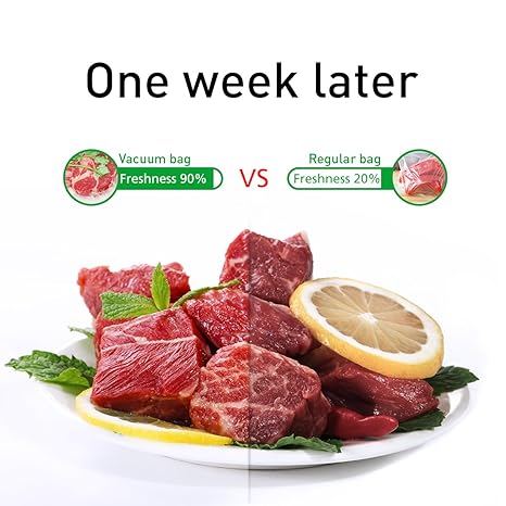 Bolsas de sellador al vacío, 4 unidades, 28 x 25 cm, cada bolsa de ...