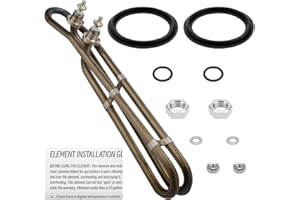 5.5KW 240V Flo-Thru Universal Heating Element for Balboa Spa Heater Element, Hot Tub Heater Element with Mounting Hardware Ap