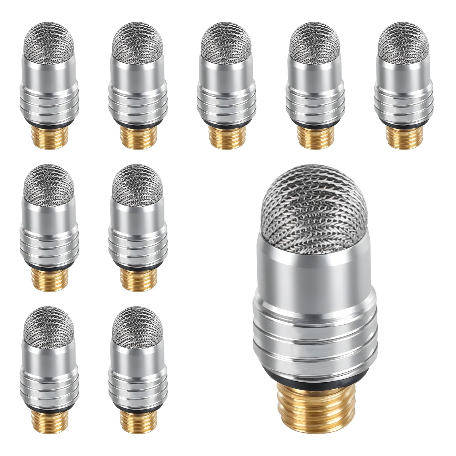 Photo 1 of 10 PCS Stylus Tips Replacement Tips Only, Universal Mesh Soft Replacement Fiber Tip Touch Screen Stylus Pen Universal Stylus No Scratches Stylus Tip for Capacitive Touch Screen