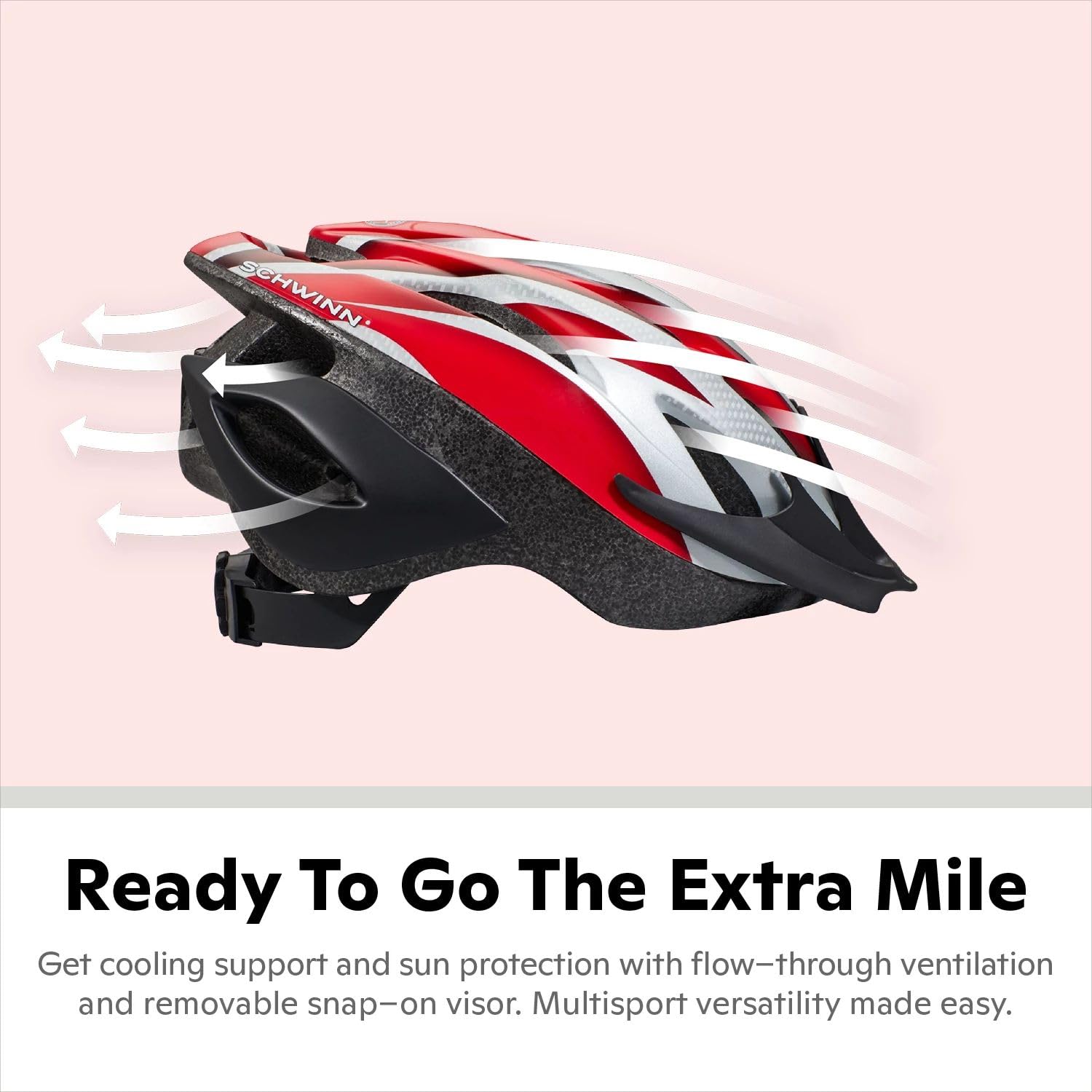 Schwinn Thrasher Helmet for Kids, Size 55-58 cm for Kids 8-14, Lightweight Microshell, Adjustable Dial & Straps, Interior Padding, Air Vents, Visor, Helmet for Boys and Girls