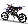 Kids Dirt Bike,Gas Motocross Off-Road Bike for Age 13+,Mini Dirt Bike,2 Stroke Dirt Bike 49CC Pit Bike,10" Wheels,Gas-Powered Mini Bike Motorbike Off-Road Motorcycle for Boy Girl Birthday Xmas Gifts