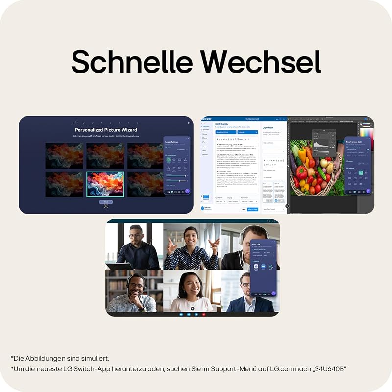 UltraWide™ 34U601B-B 34 Zoll 21:9 Curved UWQHD VA Monitor, 120Hz, HDR10, AMD FreeSync Premium, 99% sRGB, 1x HDMI 2.0, 1x DisplayPort 1.4, Schwarz