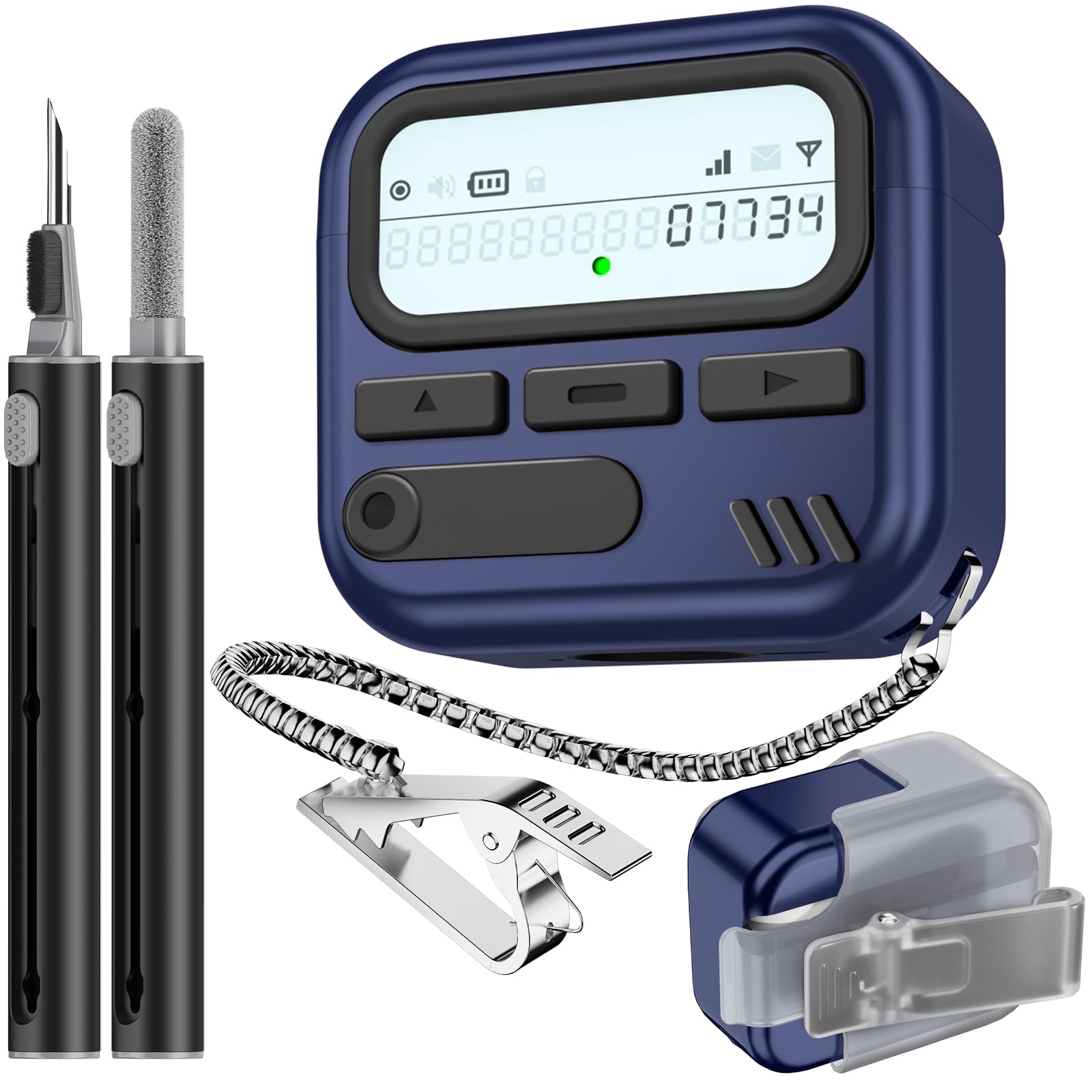 Photo 1 of (with Safety Lock) Pager Cases for AirPods 4 Case Cover 2024 with Cleaner Kit,Sturdy Hard PC Protective for Apple AirPods 4th Generation Case