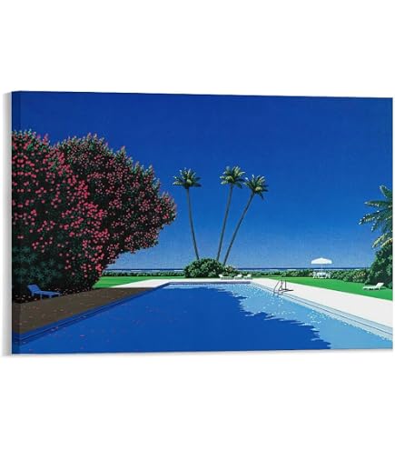 Amazon.com: Hiroshi Nagai Tropical Modern City Landscape Framed