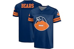 FOCO NFL Men's Officially Licensed Throwback Retro Primary Logo Game Day Football V-Neck Top