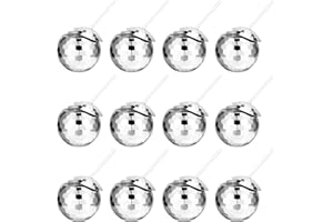 Guiqulai 12 Pcs Disco Ball Cups,20 Oz Tumbler Disco Flash Ball Cups,Reusable Spherical Cocktail Cups with Lid and Straw,Silver Disco Wine Cups for Nightclub Disco Bar Party Decor(12 Pcs)