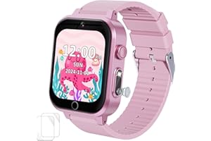 Smart Watch for Kids Toys for Ages 5-7,Ziegoal Dual Camera Kids Watches for Girls Toys Age 6-8, Christmas Birthday Gifts for 7 8 9 year old Girls, Kids Watch Learn Card Educational Toys for Girls 8-10
