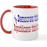 CafePress Democrats Vs. Republicans Mug 11 oz (325 ml) Ceramic Coffee Mug