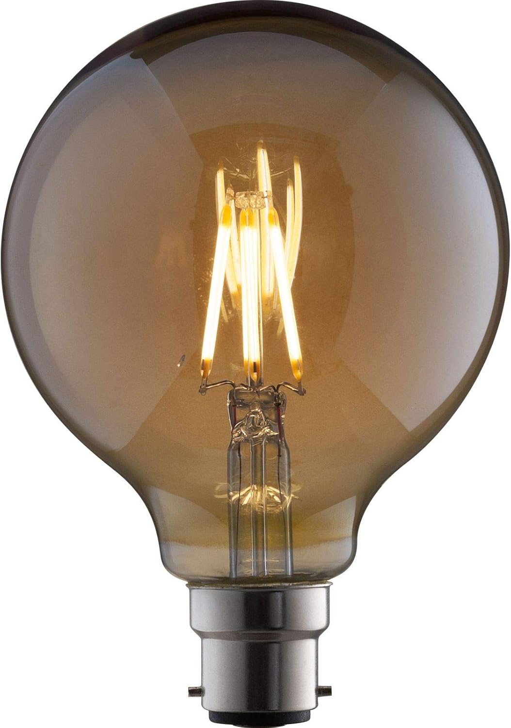 TCP Vintage LED Filament Bulb 4W B22 Vintage 400lm Globe G95 BC B22 Cap 400LM 15000