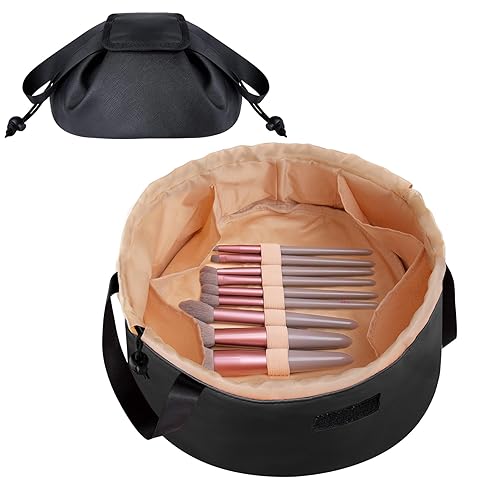 rlokosfb Small Drawstring Makeup Organizer,Lay Barrel Makeup Bag