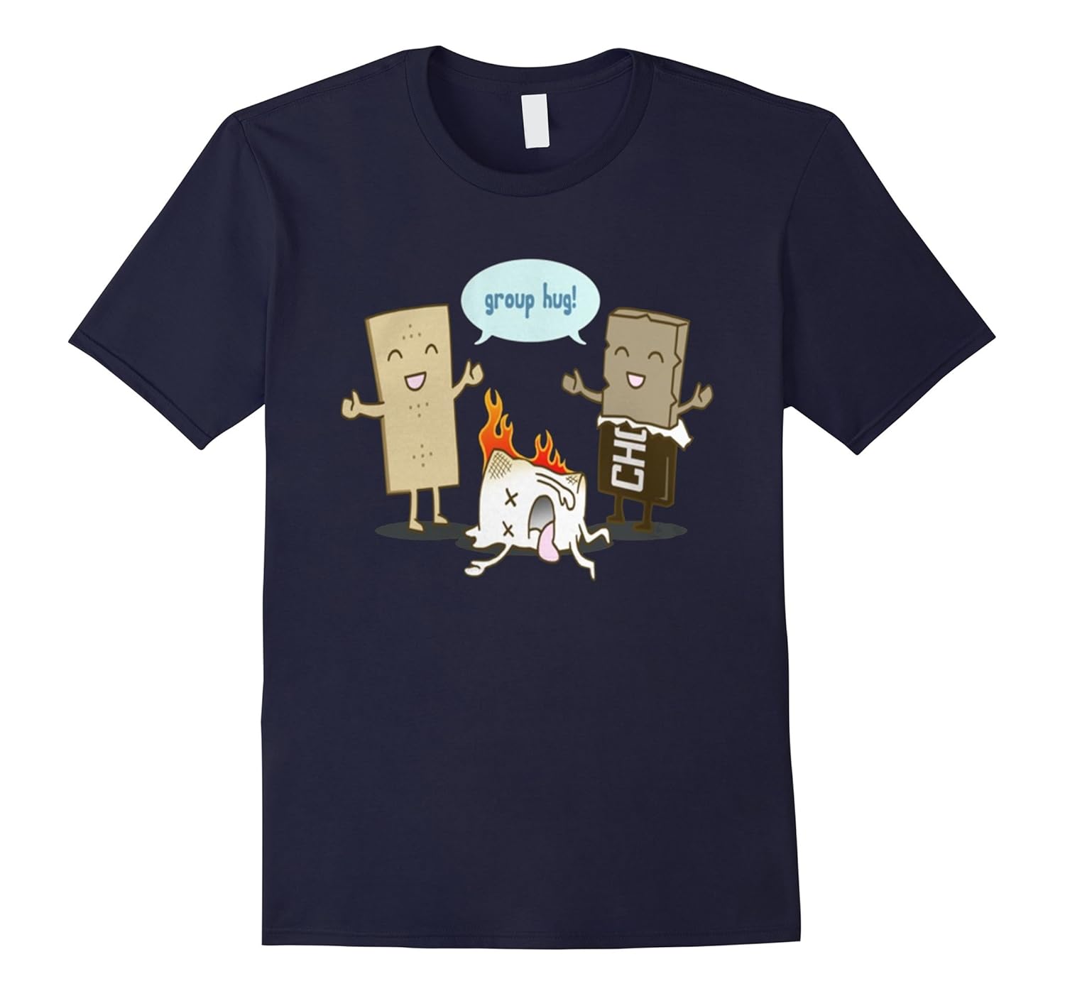 Smores Funny Camping T-Shirt-ANZ