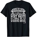 Senior Citizen Baby Boomer Born in 70s Funny Humorous TShirt