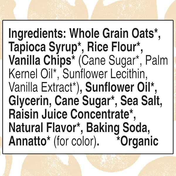 CASCADIAN FARM ORGANIC VANILLA CHIP CHEWY GRANOLA BARS, VALUE SIZE, 10 BARS, 12.3 OZ.