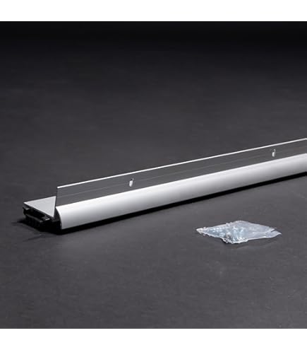 Pemko 216AV Mill Finish Aluminum Door Shoe with Gray Vinyl Insert