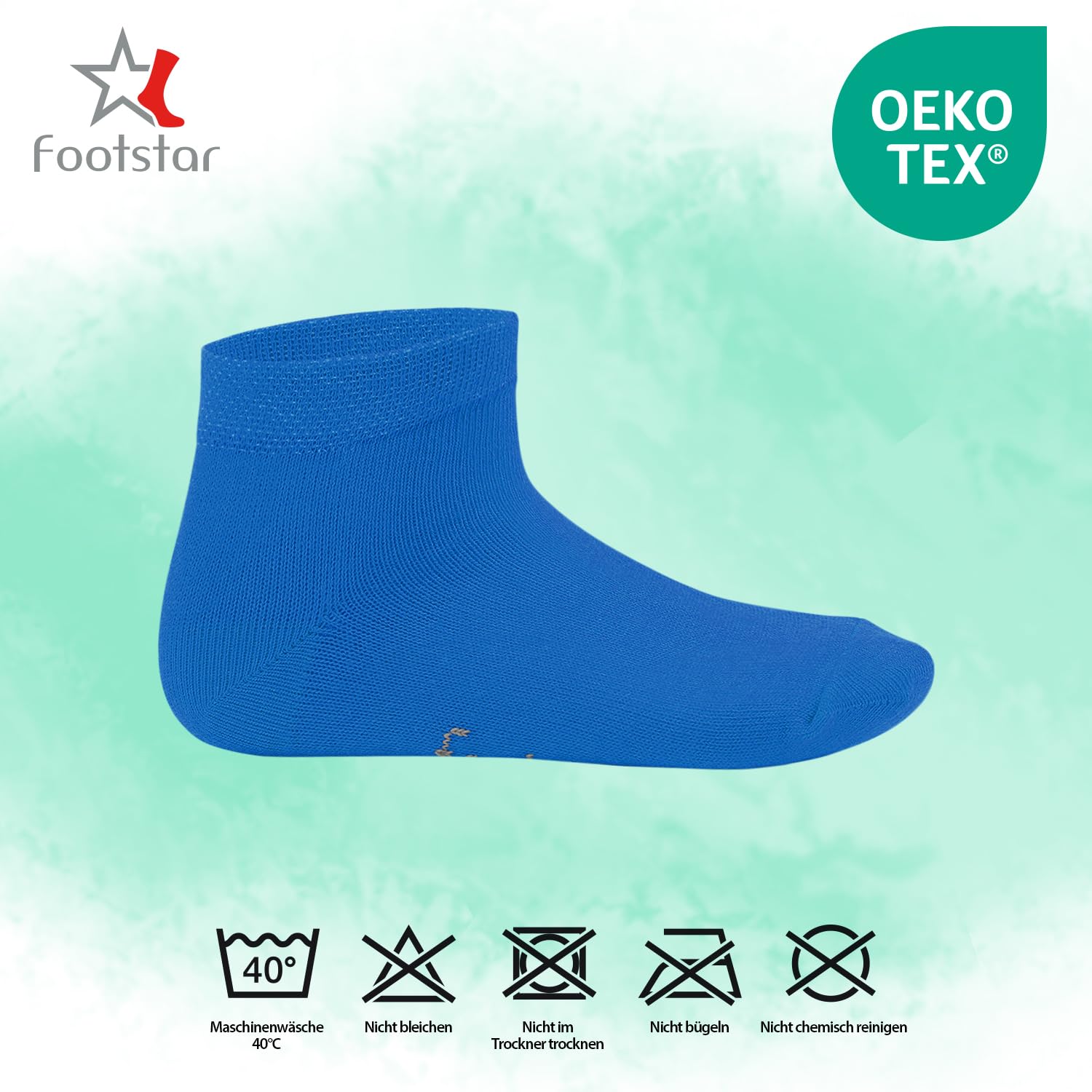 Footstar Kinder Kurzschaft Socken (10 Paar) - Sneak it! - Jeanstöne 27-30 3