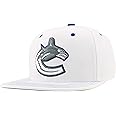 ZHATS NHL Officially Licensed Adjustable Snapback Hat Flat Bill Z11 Pop White
