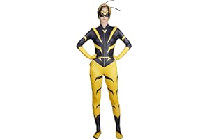 Micotaku Women Miraculous Vesperia Cosplay Costume Zoé Lee Superhero Bodysuit Black And Yellow