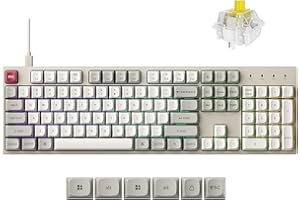 Keychron C2 Pro Wired Mechanical Keyboard with 8000Hz Polling Rate, Full Size Custom RGB Backlit Hot-Swappable Banana Switch,